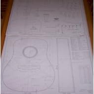 Martin D28 Style - Guitar PLANS to Build - Full Scale