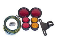 Round Grommet LED Trailer Light Kit