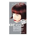 L'Oreal Feria Multi-Faceted Shimmering Colour 3X Highlights Permanent Haircolour Gel 55 Cinnamon - Bright Auburn Brown