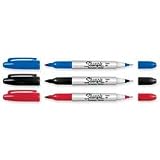 SAN32203 - Twin Tip permanent Marker, Fine/Ultra Fine Point, Blue