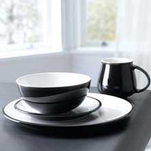Denby Oyster 4 Piece Boxed Tableware Set