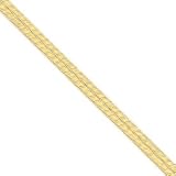 14k Gold 6.5mm Silky Herringbone Chain 24 Inches
