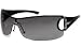 GUCCI 2712 STRASS RFU GUNMETAL GREY GRADIENT RIMLESS SUNGLASSES.