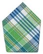 Durable Hand Woven 100% Cotton Plaid Napkins 22x22 Inches Set of Six