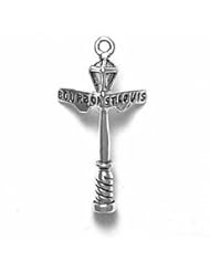 Sterling Silver 3D New Orleans Lamppost Vacation Travel Tour Charm With Bourbon And St Louis Street Sign