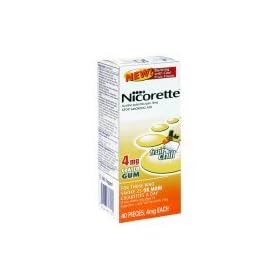 Nicorette Chewing Gum With Fruit Chill for Stop Smoking, 4 MG Kit - 40 ea