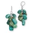 .925 Silver & Turquoise Multi-Nugget Earrings