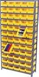 Steel Shelving With 96 Shelf Bins 13 Shelves 36x18x75