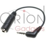 2.5mm To 3.5mm Stereo Audio Jack Adapter for Motorola Q (3 rings)