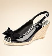 Peep Toe Bow Espadrille Sandals