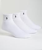 Polo Ralph Lauren men's socks Classic Cotton quarter white 3 pairs