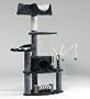 Go Pet Club 62" Tall Greyish Black Cat Tree Furniture