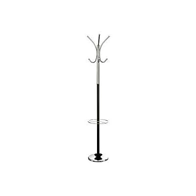 Floor standing coat hat stand umbrella free standing black chrome