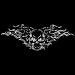 Youth T-Shirt : Tribal Goth Skull with Wings - Grey Ink