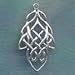 Celtic Leaf Pattern Charm/pendant Sterling Jewelry