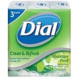 Dial Antibacterial Deodorant Soap 4.5 oz Bars, Mountain Fresh - 3 ea