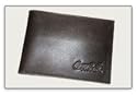 Bio World COKE EMBOSSED LOGO MENS BROWN LEATHER BI-FOLD WALLET