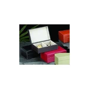Genuine Leather Jewelry Box and Hold All with Removable Divider