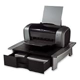 Printer/Fax Machine Stand, 21 1/4 x 18 1/8 x 5 1/4, Black/Silver