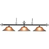 190/14-GB-G6 - Etched Three-Light Island Pendant