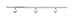 14k White Gold Polished Puffed Hearts Anklet