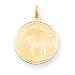 chihuahua14  - 14k Chihuahua Disc Charm Measures 261x192mm