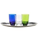 Mary Jurek Prisma Set of Four 9 oz. Glass Tumblers Clear Quartz