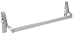 CRL Aluminum Cross Bar Panic Exit Device - Left Hand - Reverse Bevel Rim