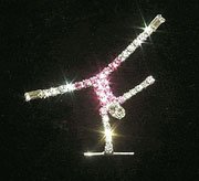 Crystal Gymnastics Dance Handstand Pin