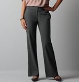 Ann Taylor Loft Women's Graphite Melange Petite Julie Lightweight Wool Pants