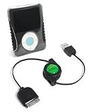 Apple iPod nano 3rd Generation FlexiSkin and miniSync Bundle (USB (White), Sea Green)
