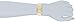 Anne Klein Women's AK/1146HNIV Horn Gold-Tone Horn Resin Bangle Watch
