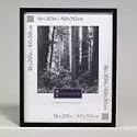 DAX Flat Face Wood Poster Frame with Plexiglas Window, 16 x 20 Inches, Black (2860V2X)