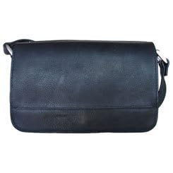 Piel Leather Flap Over Handbag Saddle