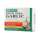 Odor Free Garlic Tablets - Cholesterol Support, 100 tabs., (Good'n Natural)