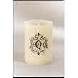 Monogram LED BlowOut Wax Candle with Lightbulb Wick - Q