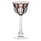 IMAGE OF Moser Crystal Lady Hamilton Amethyst Hock Wine Glass