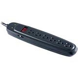 V7 SA0604B-8N6 6 Outlet 900 Joules Surge Protector (4 feet, Black)