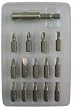 Westward 1VXN9 Magnetic Drive Guide Set, Size 1/4, 12 Pc