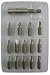 Westward 1VXN9 Magnetic Drive Guide Set, Size 1/4, 12 Pc