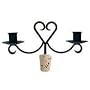 "ABC Products" Wrought Iron 2 Candle Holder for Wine Bottle Candelabra