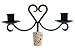"ABC Stuff" Wrought Iron 2 Candle Holder for Wine Bottle Candelabra