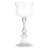 Cero Mouth Blown Glass Hurricane Centerpiece