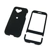HTC T-Mobile G1 Google Cell Phone Black Rubberize Textured Snap-On Case Cover with Removable Swivel Belt Clip