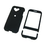 HTC T-Mobile G1 Google Cell Phone Black Rubberize Textured Snap-On Case Cover with Removable Swivel Belt Clip