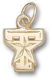 Texas A&M Aggies Solid 10K Gold ''T'' Star Logo 3/8'' Pendant