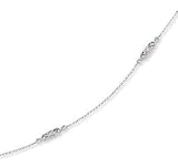 14K W Gold Vintage Style Prong Diamond Ankle Bracelet 21r9SFKH12L. SL160 14K W Gold Vintage Style Prong Diamond Ankle Bracelet