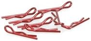Core-RC 1/10 Scale Small Body Clip (Metallic Red) (8)