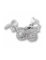 Rembrandt Charms Baby Carriage Charm
