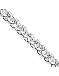 Sterling Silver 8.5inch Fancy Link Bracelet QH166-8.5"